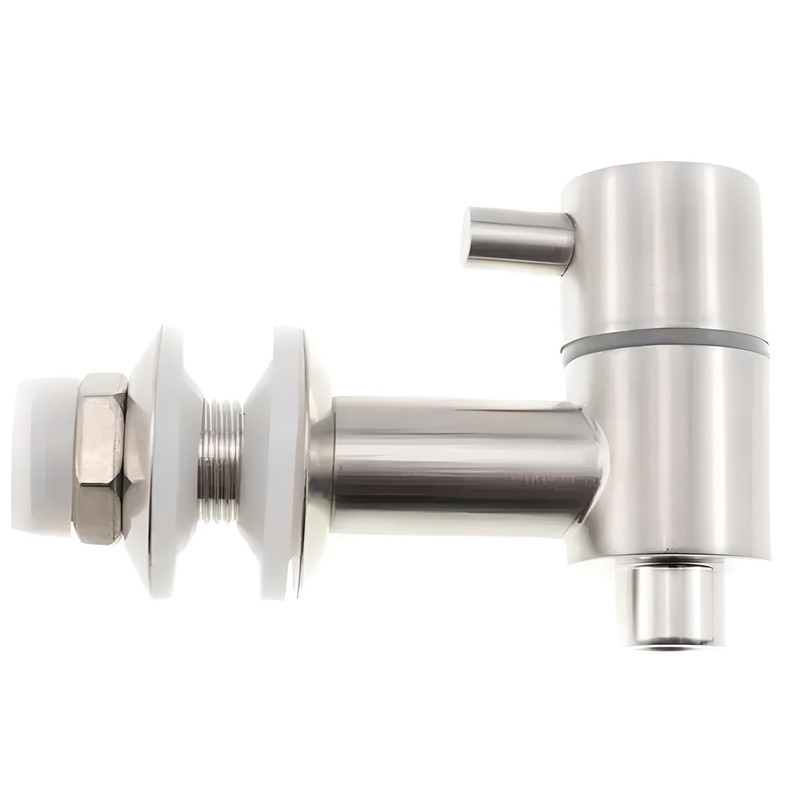 Кран врізний для бочок і диспенсерів із сіткою нержавіючий, фото 1