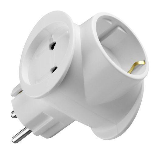 ТройникТокер ЕВРО белый 16А (6шт\160ящ), фото 1