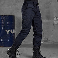 Тактические мужские штаны Рип Стоп/ Синие штаны брюки для ДСНС/ Штаны с карманами весна-лето для мужчин XL