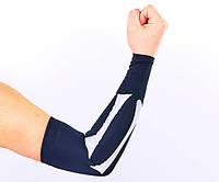 Нарукавник компресійний рукав для спорту SP-Sport BC-5667 1 шт. розмір L чорний сріблястий