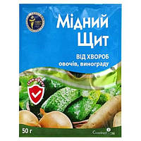 Фунгіцид Мідний щит 50 г, Сімейний сад (Фітофтороз, пероноспороз, мілдью)