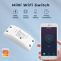 Розумне WI-FI реле SMART SWITCH 10А Бездротовий вимикач для розумного будинку Wi-fi вимикач