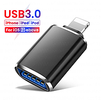 Адаптер OTG USB 3.0 Lightning, для айфона. Переходник iphone