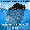 Годинник водонепроникний спортивний чоловічий чорний електронний протиударний з підсвічуванням квадратний Skmei, фото 5