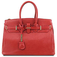 TL Bag Кожаная брендовая сумка женская Tuscany TL141529 (Lipstick Red) r_6120