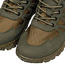 Тактичні демісезонні кросівки, військове взуття комбат олива, фото 5