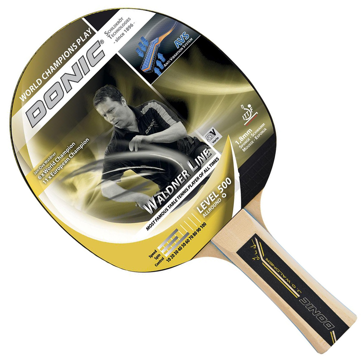 Ракетка для настільного тенісу Donic Waldner 500 \ ракетка тенісна Донік, фото 1