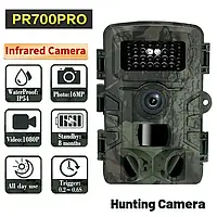 Нагрудная боди камера Фотоловушка PR700PRO охотничья камера P66 12mp с экраном и ночным видением YTR