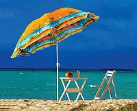 Зонт пляжный садовой усиленный с наклоном 2 м Umbrella Best 12 Разные цвета