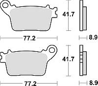 ГАЛЬМІВНІ КОЛОДКИ TRW LUCAS KH436 SINTER CB 600 HORNET 07-15, CBR 600 RR 07-16, CBR 1000 FIREBLADE 06-19,