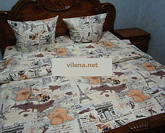 Постільна білизна Париж сімейний комплект