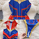 Костюм Captain America для рольових ігор, Жіночий костюм для секс ігор, Жіночий красивий Боді, фото 5