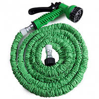 Усиленный садовый шланг для полива XHose 30м с распылителем Magic Hose Зеленый