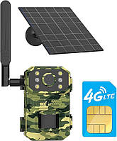 Фотопастка на сонячній батареї HUNTING CAMERA 4G solar 3x16850