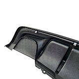 BMW E60 дифузор заднього бампера М тех з заглушкою ABS пластик БМВ Е60 Е61 задній дифузор М пакет бампера, фото 6