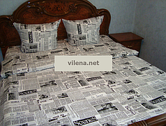 Постільна білизна Газета полуторний комплект