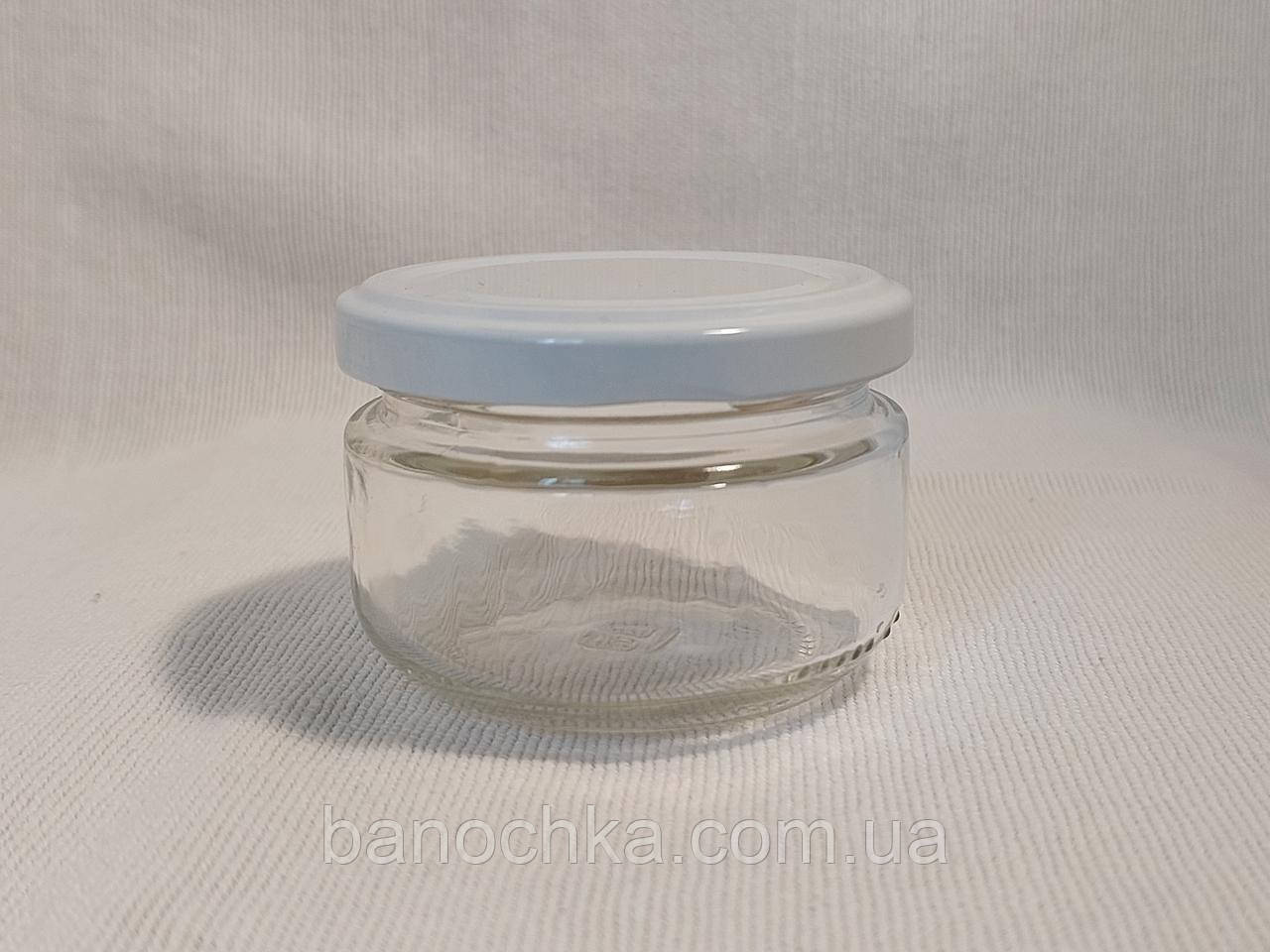 Банка стекло 100 мл с белой крышкой 66 мм (24 штуки) купить недорого в ...