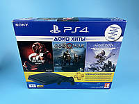 Playstation 4 Slim 1ТБ + 3 гри, Меганабір, Вітринний зразок