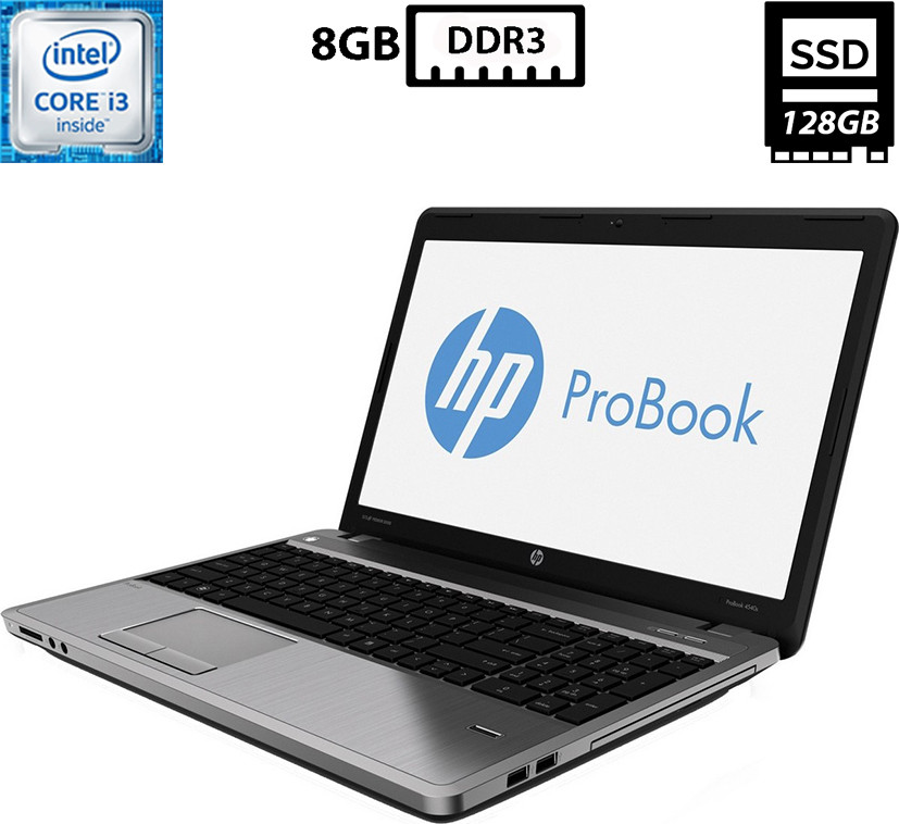 Ноутбук HP ProBook 4540s/15.6” TN 1366x768/Core i3-2370M 2.40GHz/8GB DDR3/SSD 128GB/Intel HD Graphics Камера Б/В