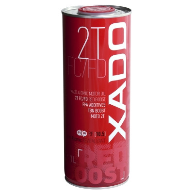 Моторна олива для мототехніки XADO Atomic Oil 2T FC/FD RED BOOST, 1л, XA 26199