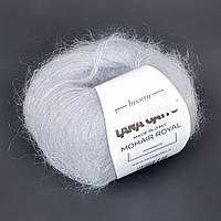 Пряжа Lana Gatto Mohair Royal 9368 Жемчужно-серый