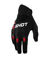 SHOT RACING SALE MOTO DEVO RED GLOVES КОЛІР ЧОРНИЙ/ЧЕРВОНИЙ РОЗМІР 13