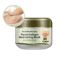 Омолаживающая маска для лица и шеи с коллагеном Bioaqua Pigskin Collagen Nourishing Mask (100 г.)