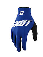 SHOT RACING SALE MOTO DEVO GLOVES RAW BURST BLUE COLOR BLUE/WHITE РОЗМІР 10