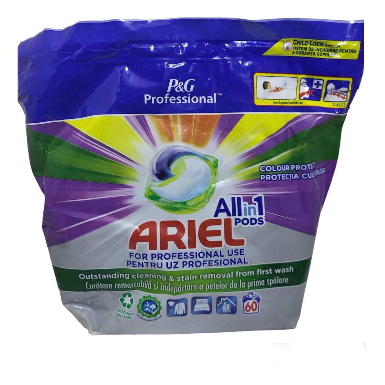 Капсули для прання кольорової білизни Ariel Professional All in one 60 шт.