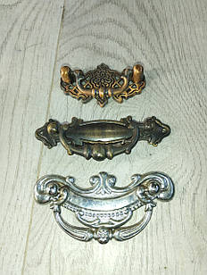 Меблеві ручки комодні різні 3 шт.