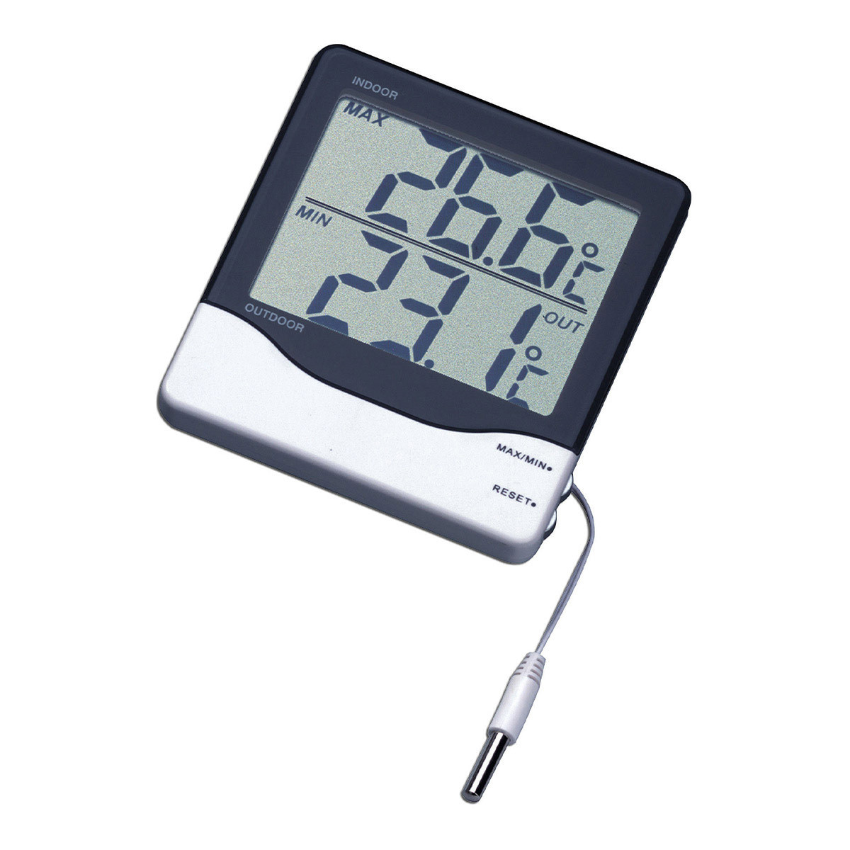 Термометр цифровий TFA зовнішній провідний датчик 110х95х20 мм