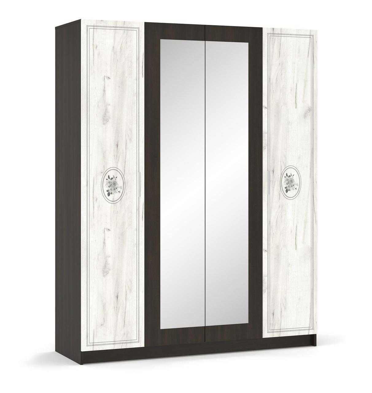 Шафа з ДСП Араміс 4Д з дзеркалом Мебель-Сервіс, фото 1