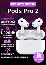 Наушники Airpods Pro 2 2024 + Бездротові навушники Airpods Pro 2 Lux + Шумозаглушення