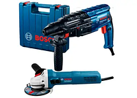 Набір інструментів Bosch Professional перфоратор GBH 240 + кутова шліфувальна машина GWS 750-125 у кейсі