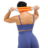 Роликовий масажер-палиця на 18 масажерів SP-Sport Massager Bar FI-6197, фото 8