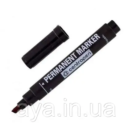 Маркер перманентный Centropen, черний, 8576