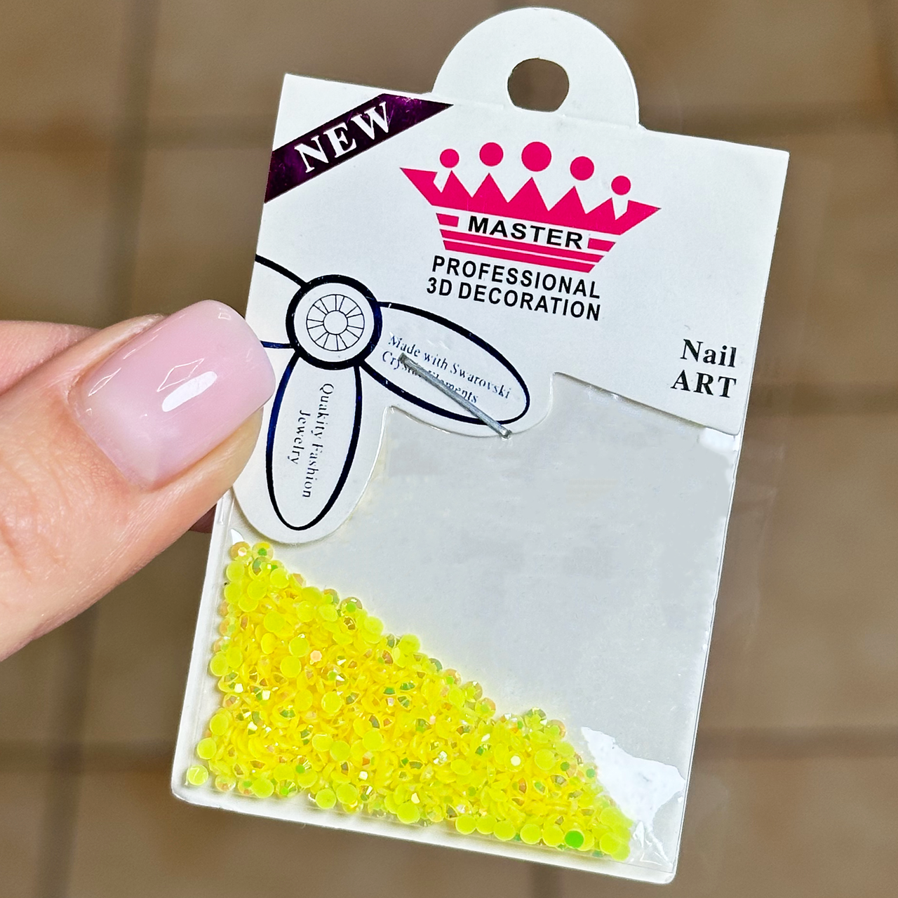 Стрази для декору Master Professional №20, жовті