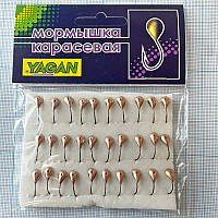 Блешня карасева для літнього кивка №18, Уралка (обратка), Мідь, 5mm, 0,6g, Kumho №18