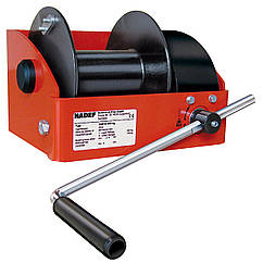 Лебідка ручна черв'ячна тросова HADEF 238/10, вантажопідйомність від 0,25 - 5,0 тонн