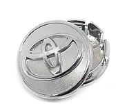 Колпачок заглушка Toyota хром на литые диски 2886 ( 57 - 52 )