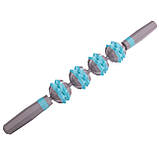 Роликовий масажер-палиця на 4 масажери SP-Sport Massager Bar FI-2452, фото 4