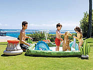 Надувний ігровий центр дитячий Парк юрського періоду (201-201-36см, басейн 410л) Intex 56132, фото 2