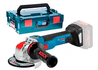 Угловая шлифмашина Bosch Professional GWX 18V-10 SC с регулировкой в L-Boxx 136 c Bluetooth модулем GCY 30-4