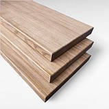 Сходи та сходинки з натурального дерева цільноламельні для дому та дачі ясен без покриття, фото 2