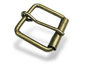 Пряжка собача металева 35мм колір антик