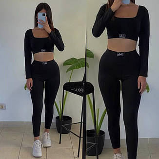Костюм жіночий топ+легінси, щільна віскоза джерсі 42-44; 46-48 "BLABLADRESS" Sin824-1529, фото 1