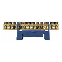 Шина нульова для кріплення на DIN-рейку 12 отв. (Заводська) (25шт)