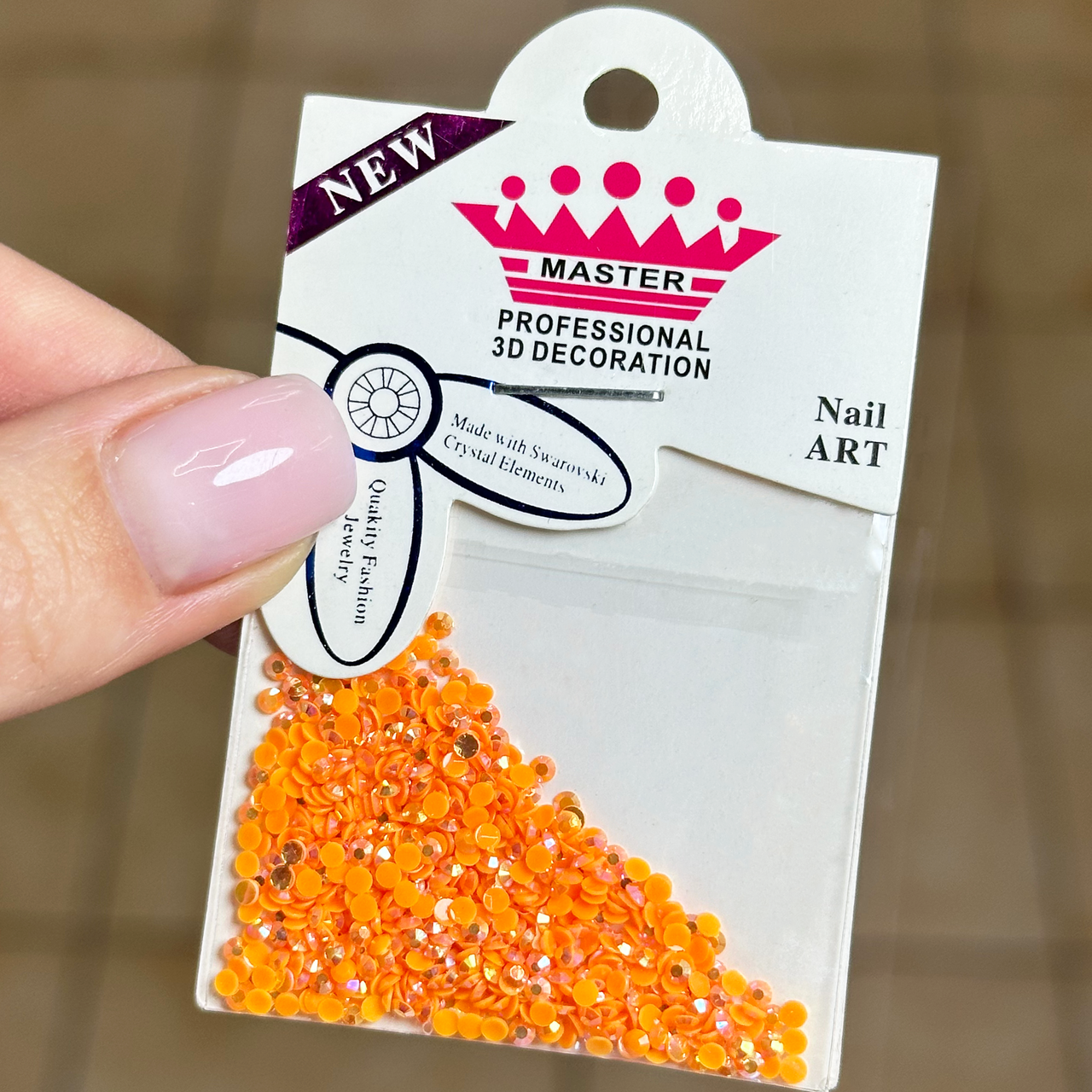 Стрази для декору Master Professional №25, жовтогарячі