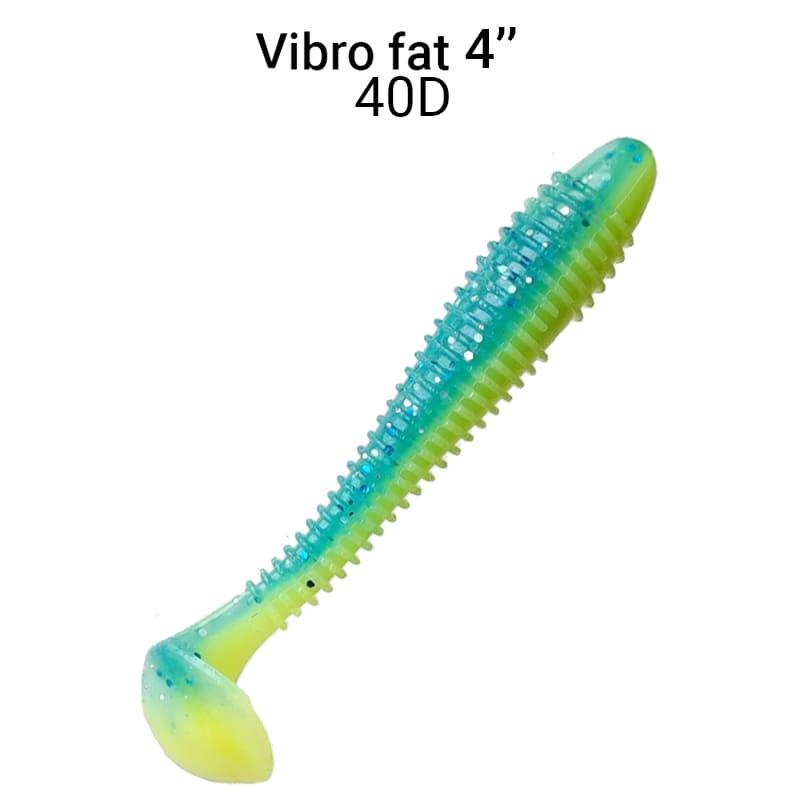 Їстівна силіконова приманка Crazy Fish Vibro fat 4" 14-100-40d-6 кальмар для лову щуки, судака, окуня
