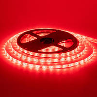 Світлодіодна LED стрічка з клейкою основою 8 мм 4,8 Вт/м 60 LED/м IP20 MTK-300R3528-12 (червона)